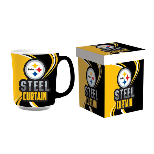 Pittsburgh Steelers 14oz Ceramic Coffee Mug with Matching Box