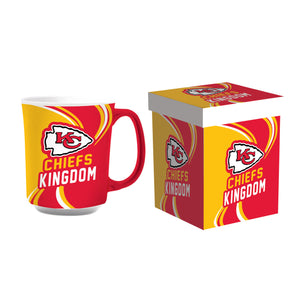 Kansas City Chiefs 14oz Ceramic Coffee Mug with Matching Box