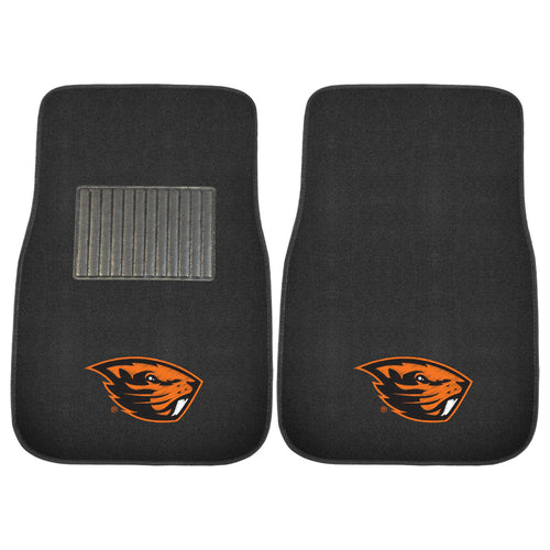 Oregon State Beavers 2-Piece Embroidered Car Mat Set - 17