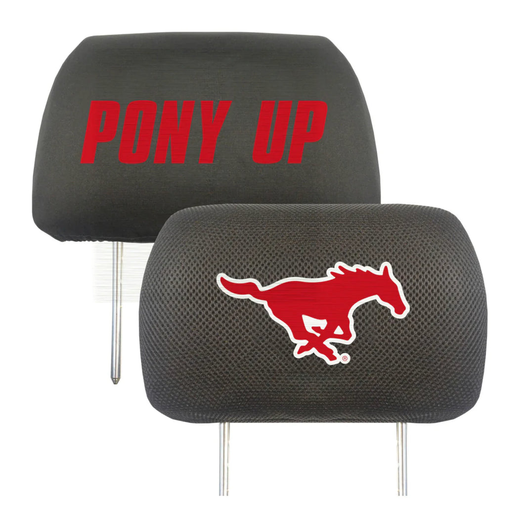 SMU Mustangs Set of 2 Headrest Covers