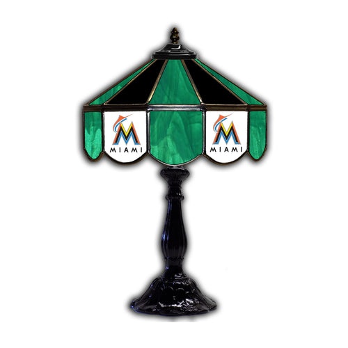 Miami Marlins Glass Table Lamp - 21