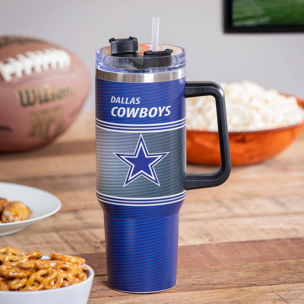 Dallas Cowboys 40oz Stainless Steel Canyon Cup w/ Straw