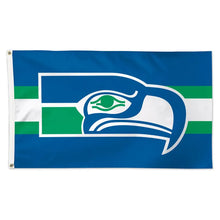 Seattle Seahawks Classic Logo Deluxe Flag - 3'x5'