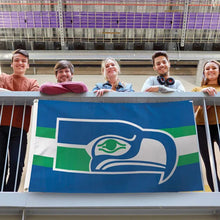Seattle Seahawks Classic Logo Deluxe Flag - 3'x5'