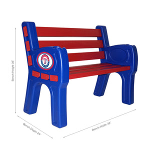 Texas Rangers Park Bench