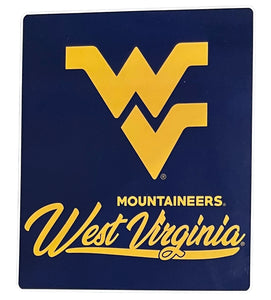 West Virginia Mountaineers Plush Throw Blanket -  50"x60"