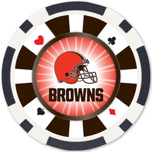 Cleveland Browns Poker Chip Set