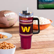 40oz Stainless Steel Canyon Cup w/ Straw, Washington Commanders