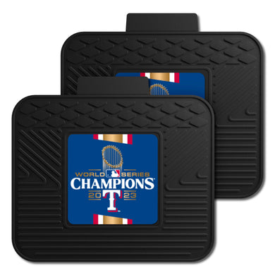 Texas Rangers 2023 World Series Champions 2 Piece Utility Car Mat Set