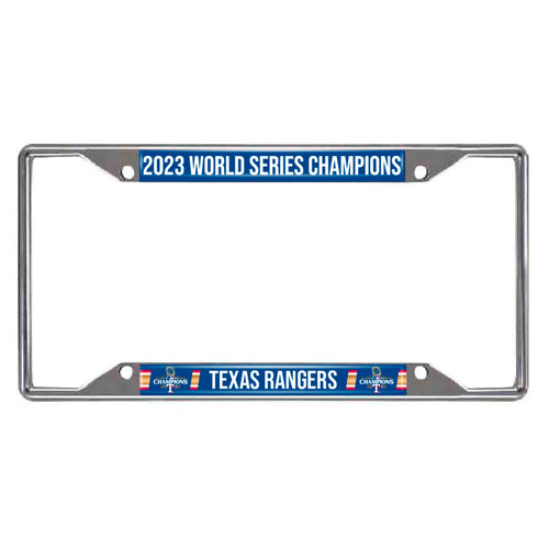 Texas Rangers 2023 World Series Champions License Plate Frame