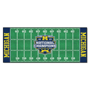 Michigan Wolverines 2023 CFP National Champions Football Runner - 30"x72"