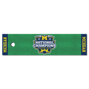 Michigan Wolverines 2023 CFP National Champs Putting Green Mat - 18"x72"