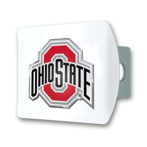 Ohio State Buckeyes White Hitch Cover