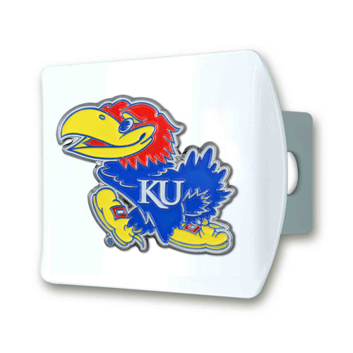 Kansas Jayhawks White Hitch Cover
