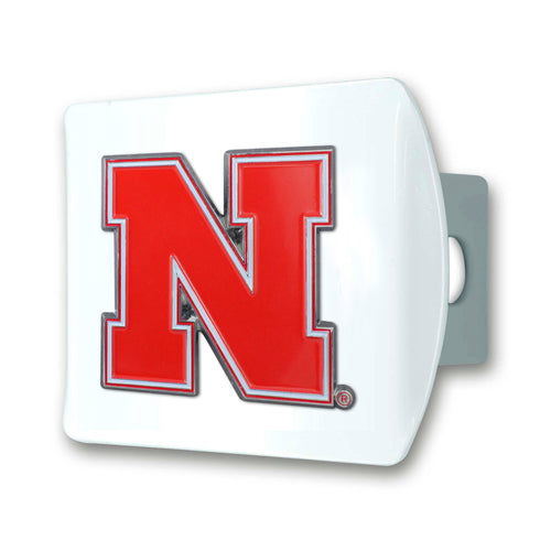 Nebraska Cornhuskers White Hitch Cover