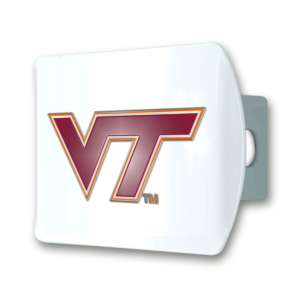 Virginia Tech Hokies White Hitch Cover