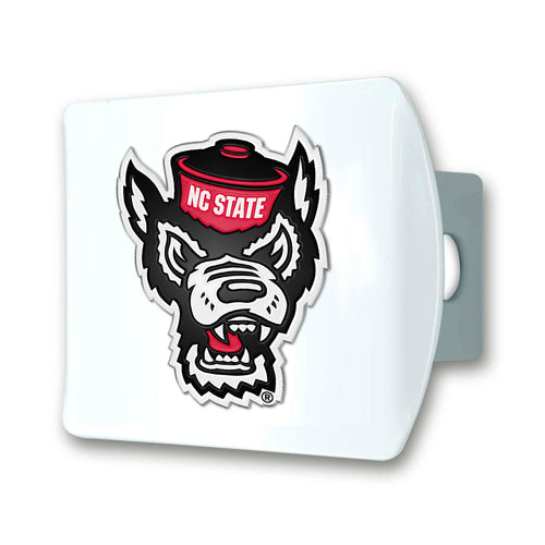 NC State Wolfpack White Hitch Cover