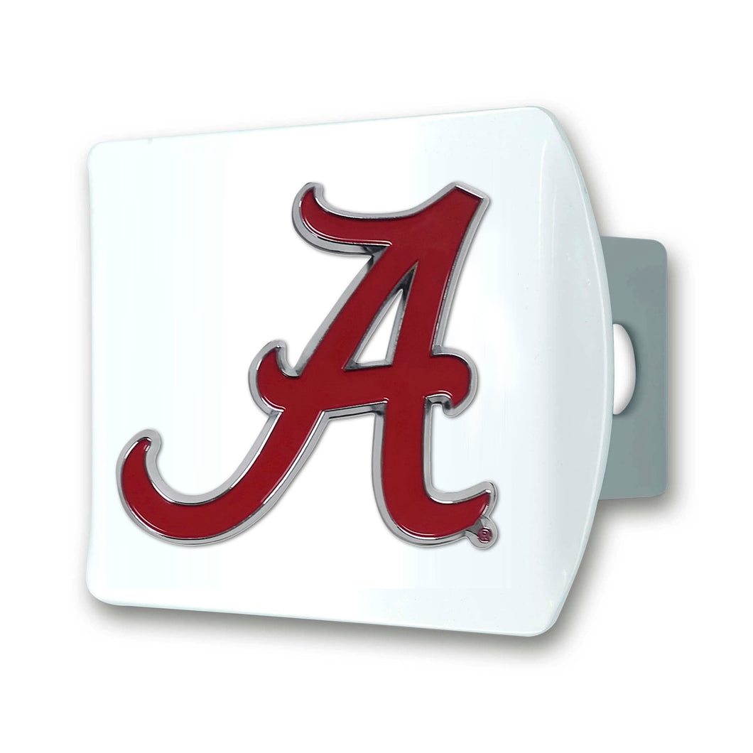 Alabama Crimson Tide White Hitch Cover
