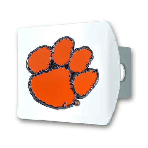 Clemson Tigers White Hitch Cover