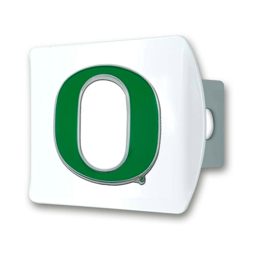 Oregon Ducks White Hitch Cover