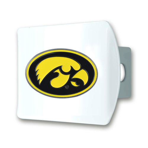 Iowa Hawkeyes White Hitch Cover