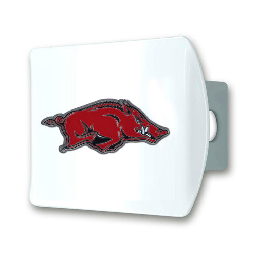 Arkansas Razorbacks White Hitch Cover