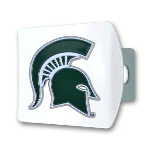 Michigan State Spartans White Hitch Cover