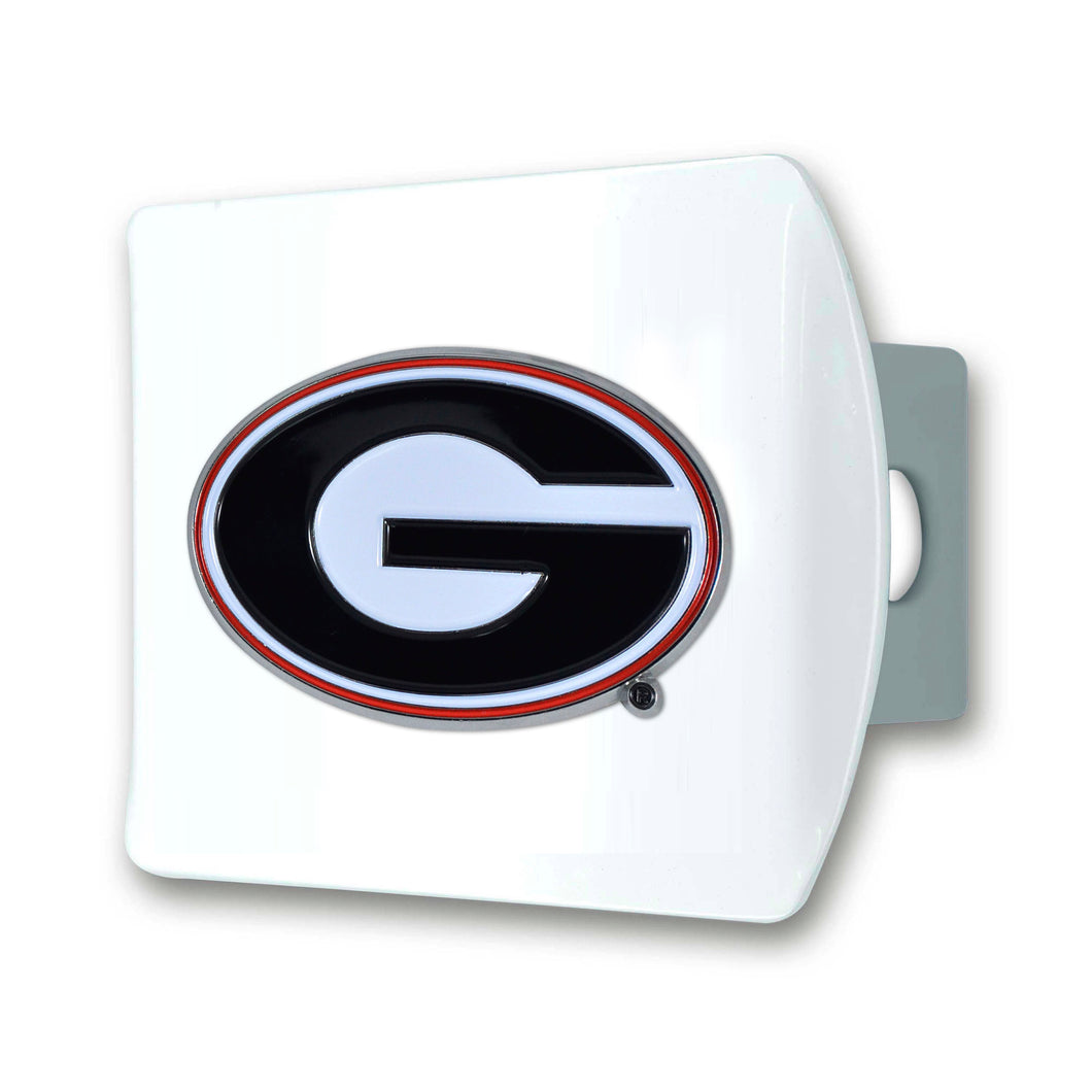 Georgia Bulldogs White Hitch Cover