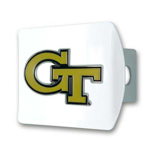 Georgia Tech Yellow Jackets White Hitch Cover