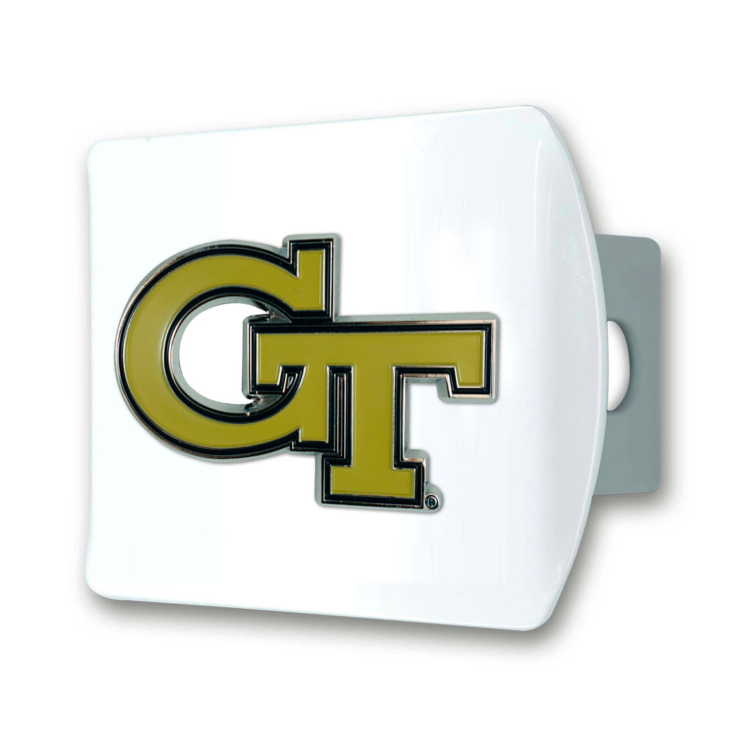 Georgia Tech Yellow Jackets White Hitch Cover
