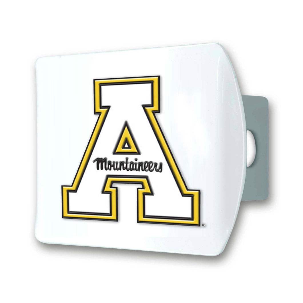 Appalachian State Mountaineers White Hitch Cover
