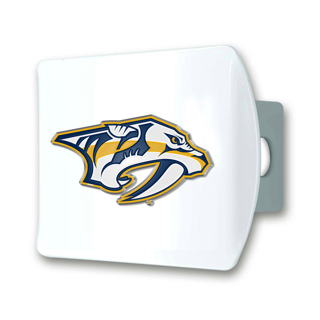 Nashville Predators White Hitch Cover