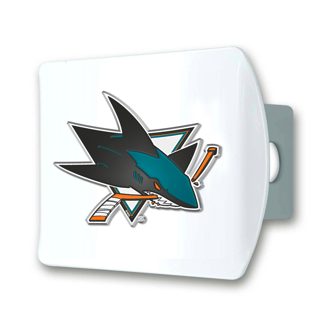 San Jose Sharks White Hitch Cover