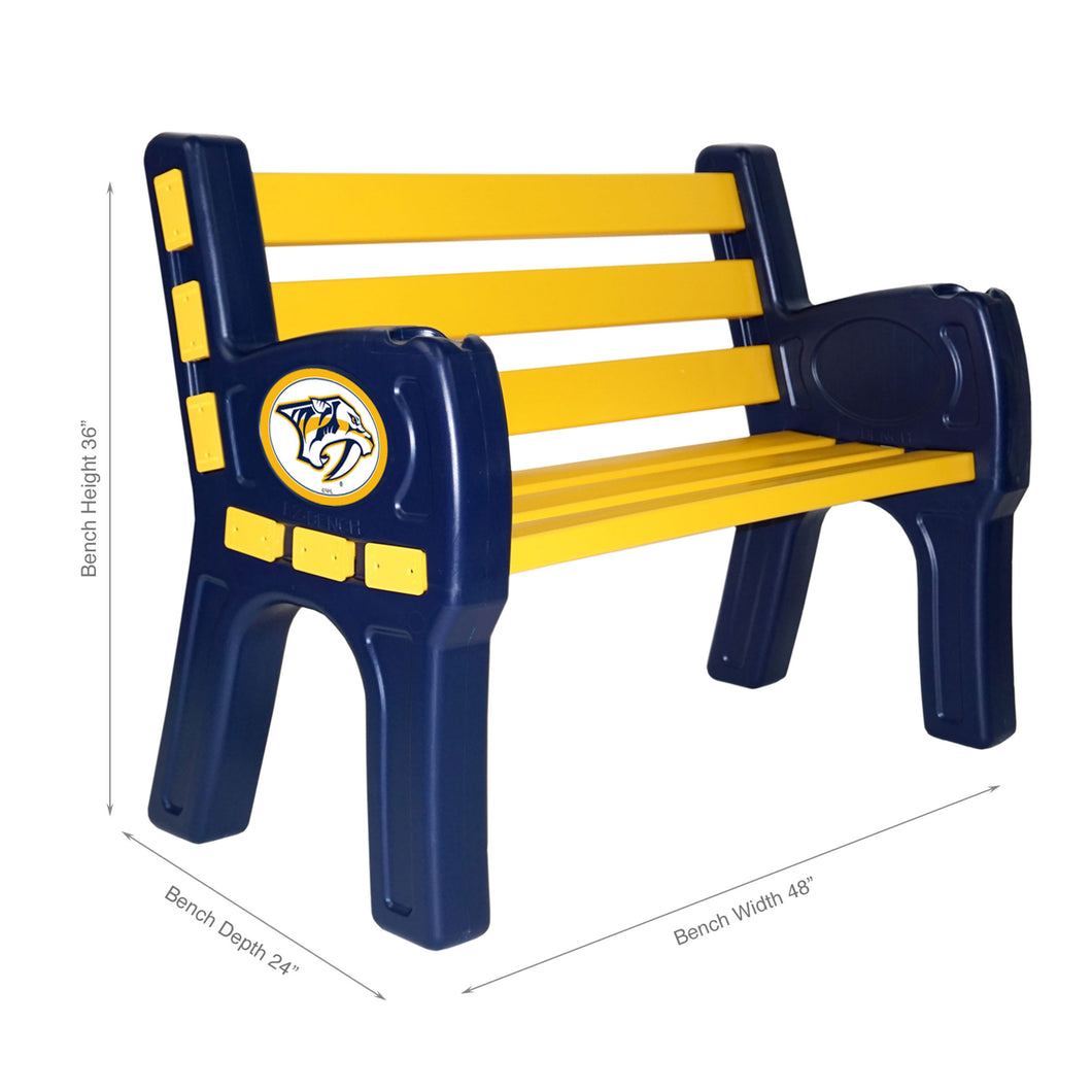 Nashville Predators Park Bench