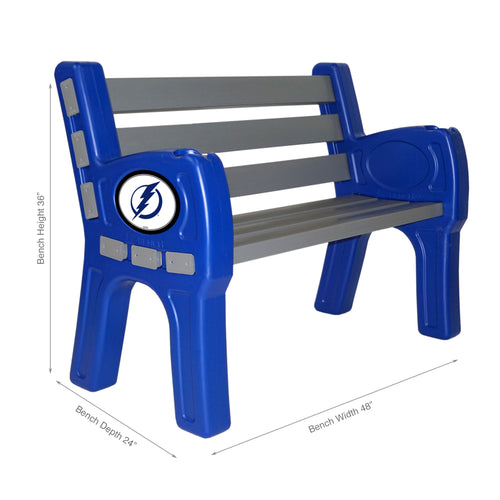 Tampa Bay Lightning Park Bench