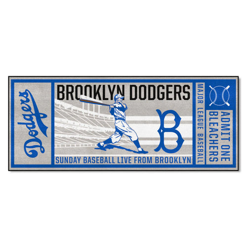 Brooklyn Dodgers Ticket Runner - 30