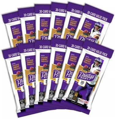 2024 Panini Prestige Football Jumbo Value 12-Pack Box