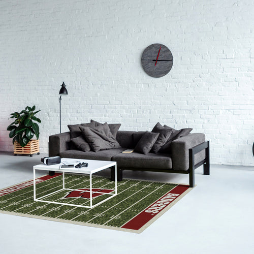 Wisconsin Badgers Homefield Rug - 4'X6'