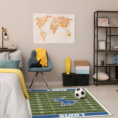 Detroit Lions Homefield Rug - 4'x6'