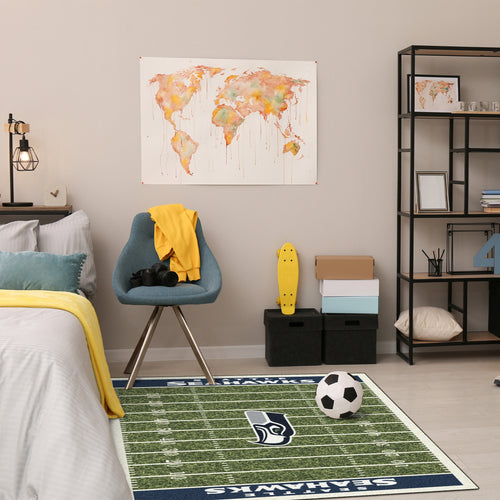 Seattle Seahawks Homefield Rug - 4'x6'