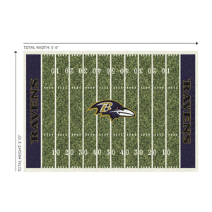 Baltimore Ravens Homefield Rug - 4'x6'