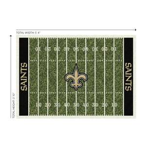 New Orleans Saints Homefield Rug - 4'x6'