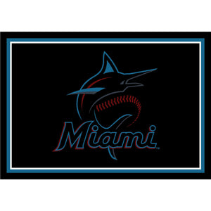 Miami Marlins Spirit Rug - 4'X6'