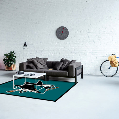 San Jose Sharks Spirit Rug - 4'X6'