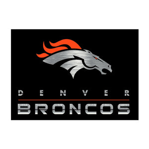 Denver Broncos Chrome Rug - 4'x6'