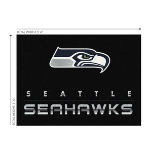Seattle Seahawks Chrome Rug - 4'x6'
