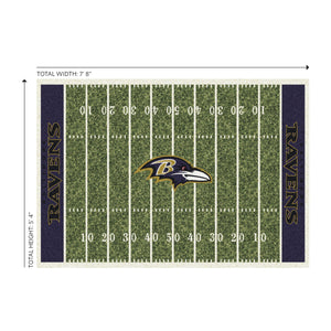 Baltimore Ravens Homefield Rug - 6'X8"