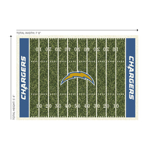 Los Angeles Chargers Homefield Rug - 6'X8'