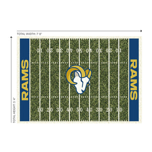 Los Angeles Rams Homefield Rug - 6'X8'