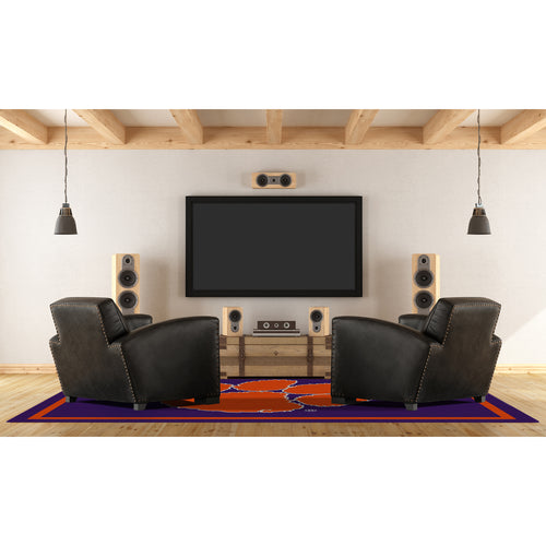 Clemson Tigers Spirit Rug - 6'X8'